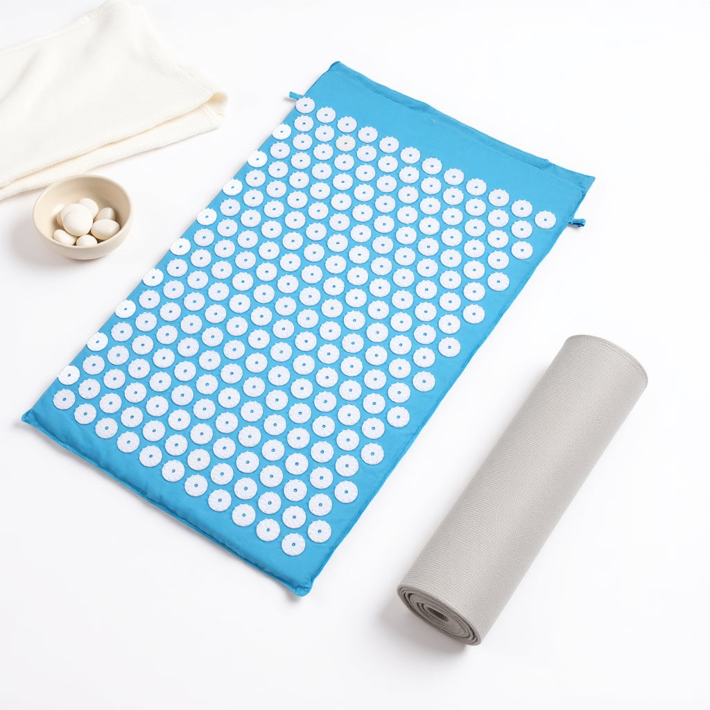 Kōra™ Set d’Acupression – Tapis & Oreiller de Massage Thérapeutique
