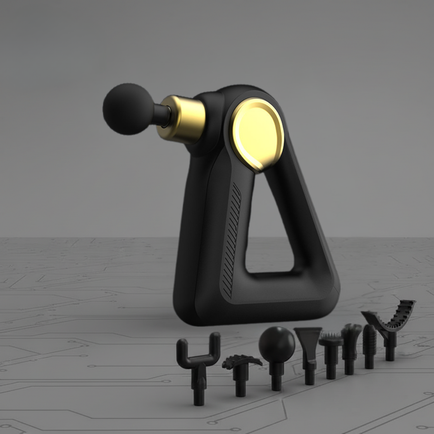 Kōra™ TriGun – Pistolet de massage musculaire premium