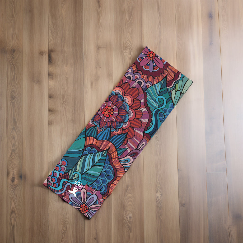 Tapis de Yoga Antidérapant Ultra Fin Kōra™ – Microfibre Haute Adhérence