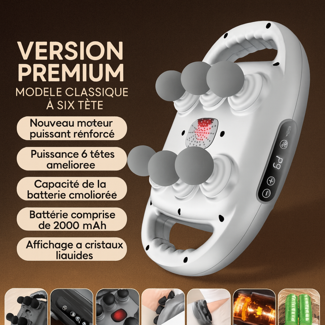 Kōra™– Pistolet de massage à fascia multi-têtes
