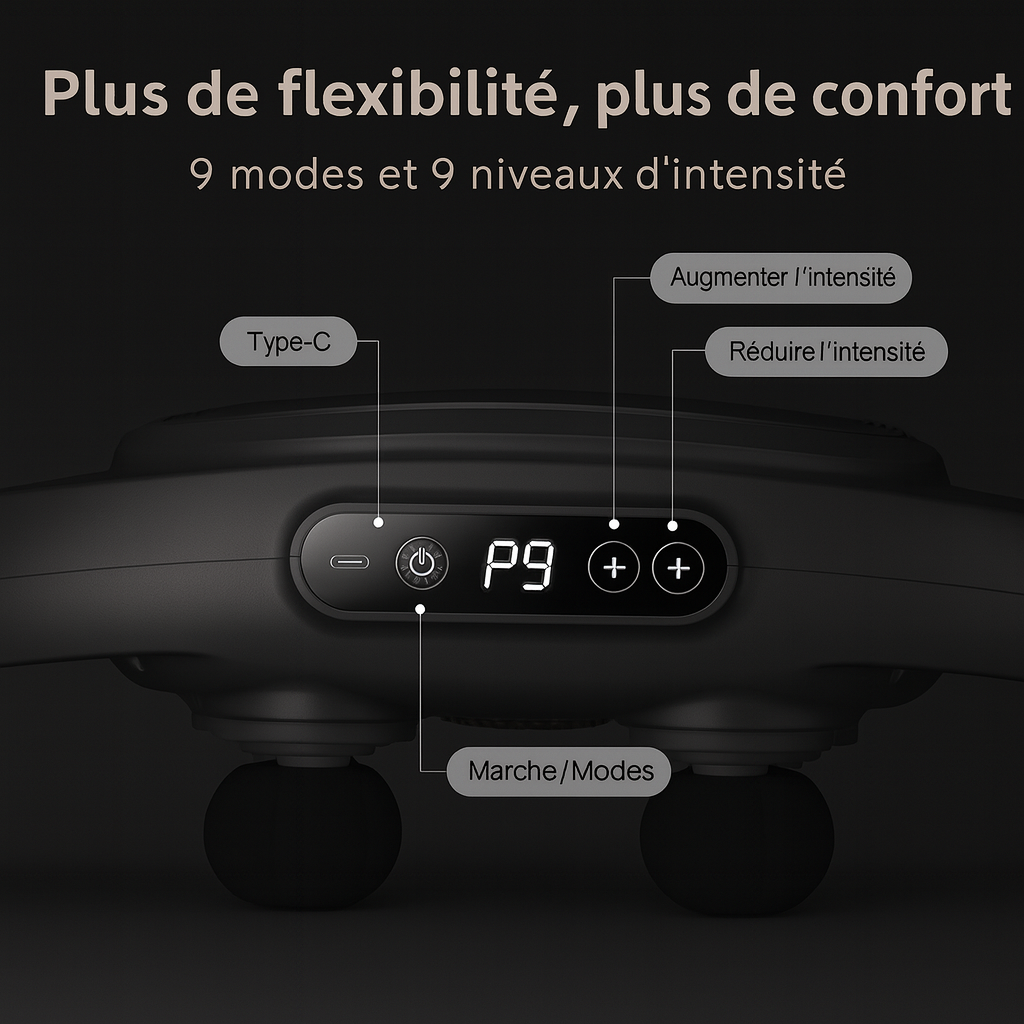 Kōra™– Pistolet de massage à fascia multi-têtes