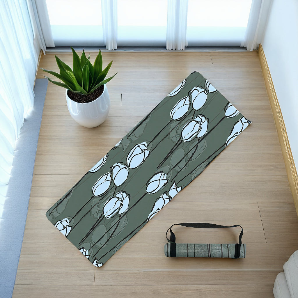 Tapis de Yoga Suédine Naturelle Kōra™ – Ultra Fin (1,5 mm) & Antidérapant