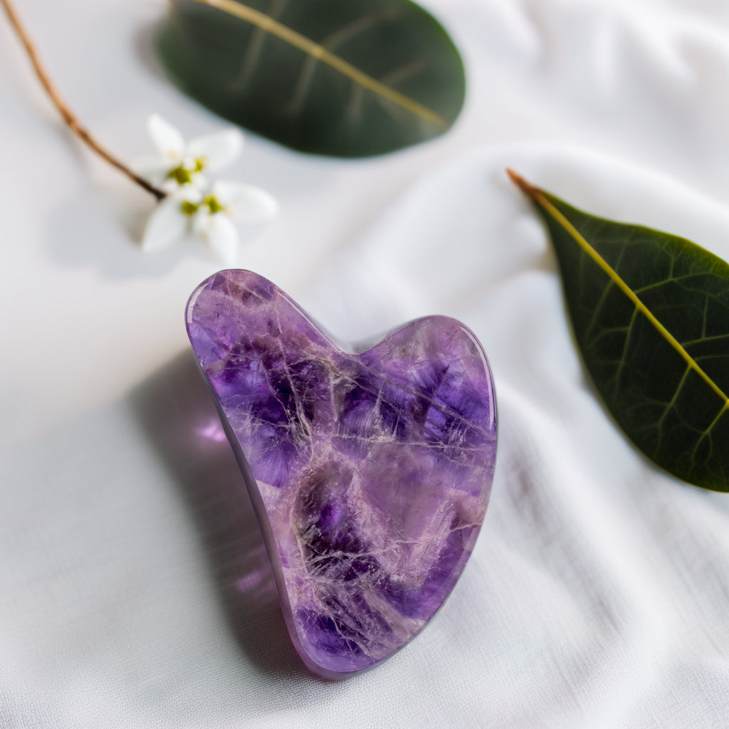 Gua Sha en Jade Naturel Kōra™ – Massage & Bien-Être