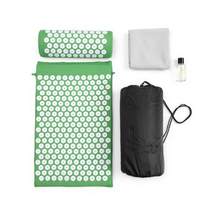 Kōra™ Set d’Acupression – Tapis & Oreiller de Massage Thérapeutique