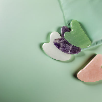 Gua Sha en Jade Naturel Kōra™ – Massage & Bien-Être