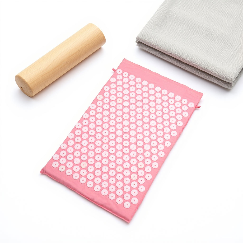 Kōra™ Set d’Acupression – Tapis & Oreiller de Massage Thérapeutique