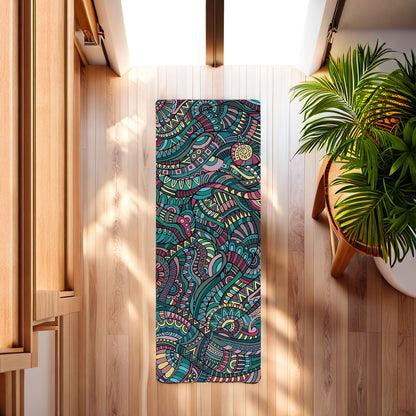 Tapis de Yoga Paysage Kōra™ – Antidérapant & Confort Premium