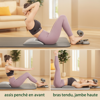 Barre abdominale Kōra™ – Double ventouse & hauteur réglable