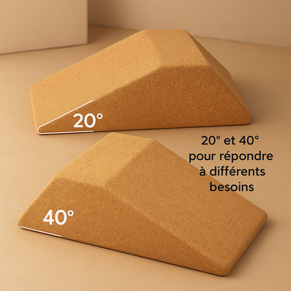 Bloc de coin Kōra™ – Liège naturel antidérapant pour squats