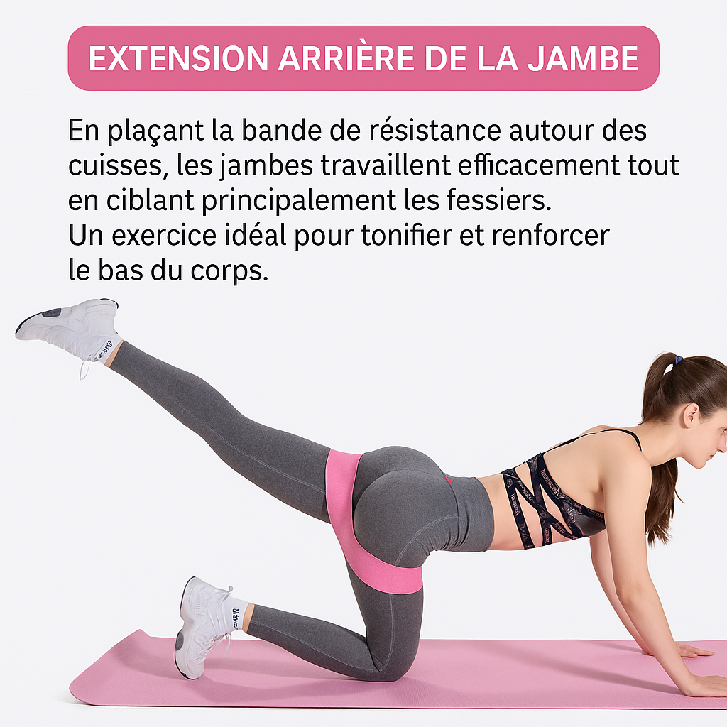 Bande Kōra™ en coton – Résistance, fessiers & tonification