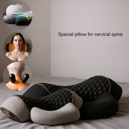 Kōra™ Oreiller de Massage Cervical 3-en-1 Chauffant et Vibrant