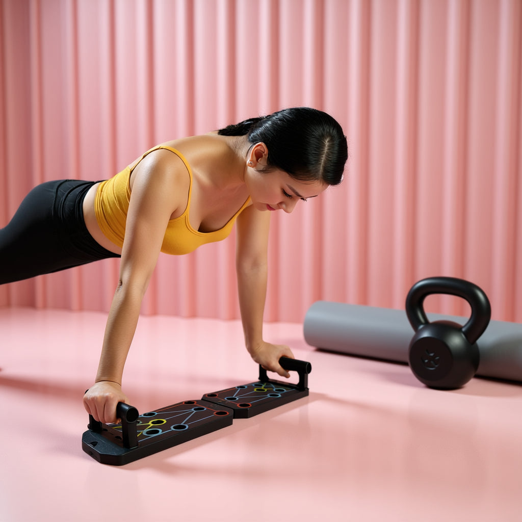 Planche de pompes Kōra™ – Code couleur & poignées antidérapantes