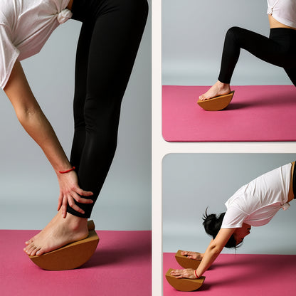 Bloc yoga Kōra™ – Liège demi-lune, équilibre & stabilité