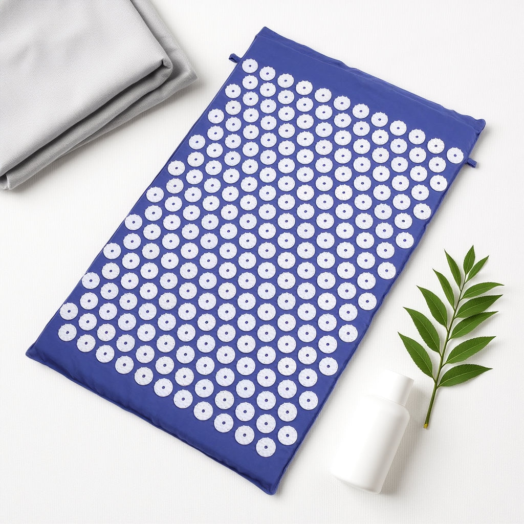 Kōra™ Set d’Acupression – Tapis & Oreiller de Massage Thérapeutique