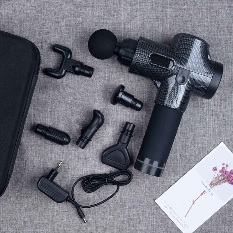 Pistolet de massage Professionnel Kōra™ – 30 vitesses & 6 embouts pro